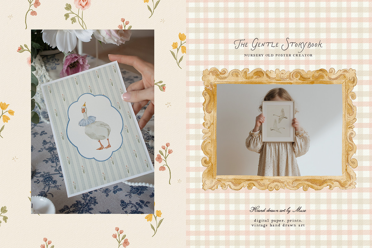 The Gentle Storybook Vintage Prints, a Background Graphic by Muse Artist (Photo 18 of 26)