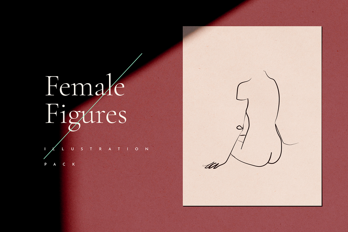 Female Figures Line Drawings, a Person Illustration by Delightful Design (Photo 1 of 6)