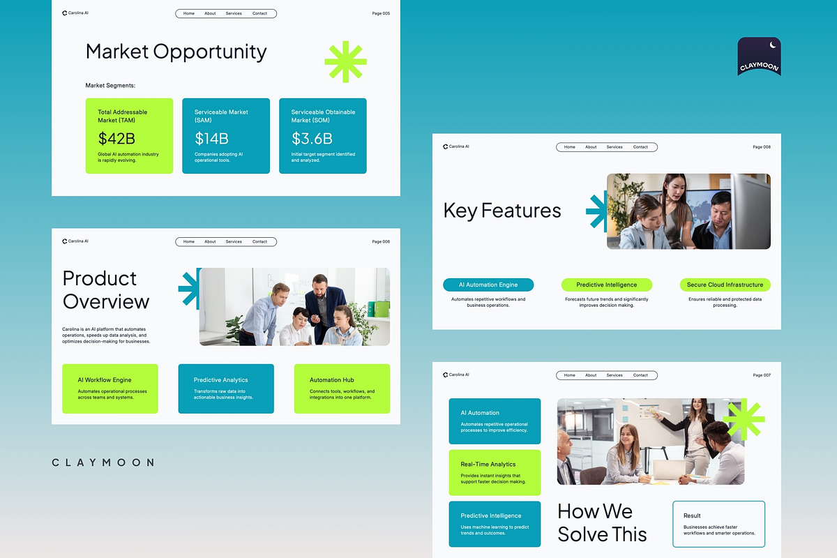 AI Startup & Business Investment, a Presentation Template by Claymoon Lab (Photo 4 of 7)