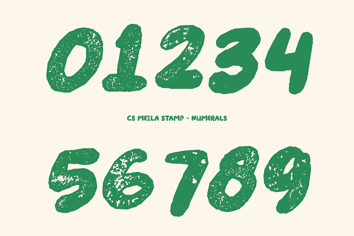 CS Meila Stamp, a Handwritten Font by Craft Supply Co. (Photo 6 of 8)