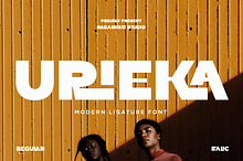 Urieka - Modern Ligature Font
