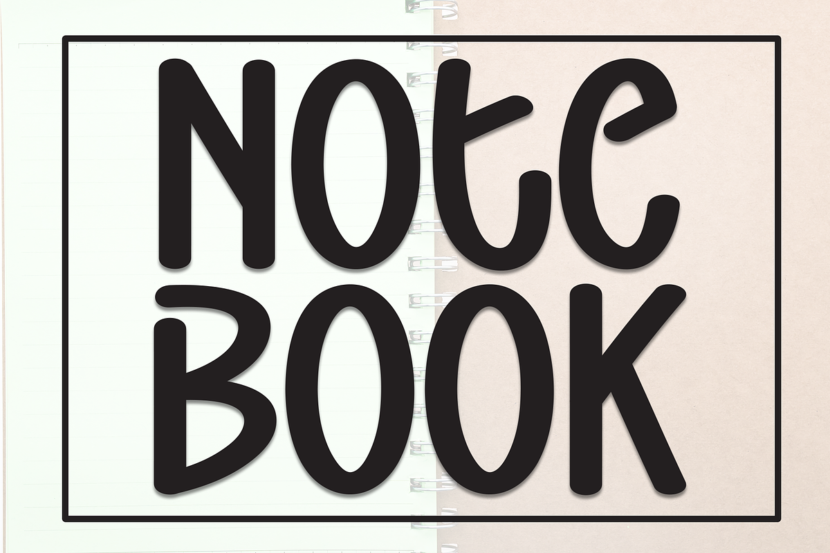 Note Book | Script Font, a Script Font by Scratchones (Photo 1 of 8)