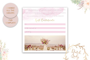 PSD Photo Gift Card Template 48