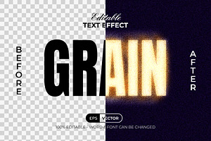 Grain Text Effect Noise Textured