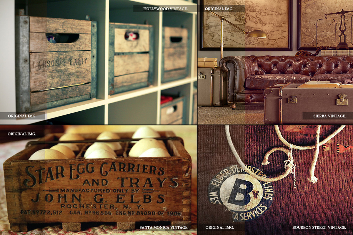 33 Photoshop Vintage Actions, an Action Add-On by Premium Adobe Add-Ons (Photo 2 of 5)