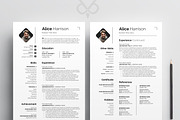 Resume/CV Template Pack, a Resume Template by Creatune (Thumbnail 2 of 4)