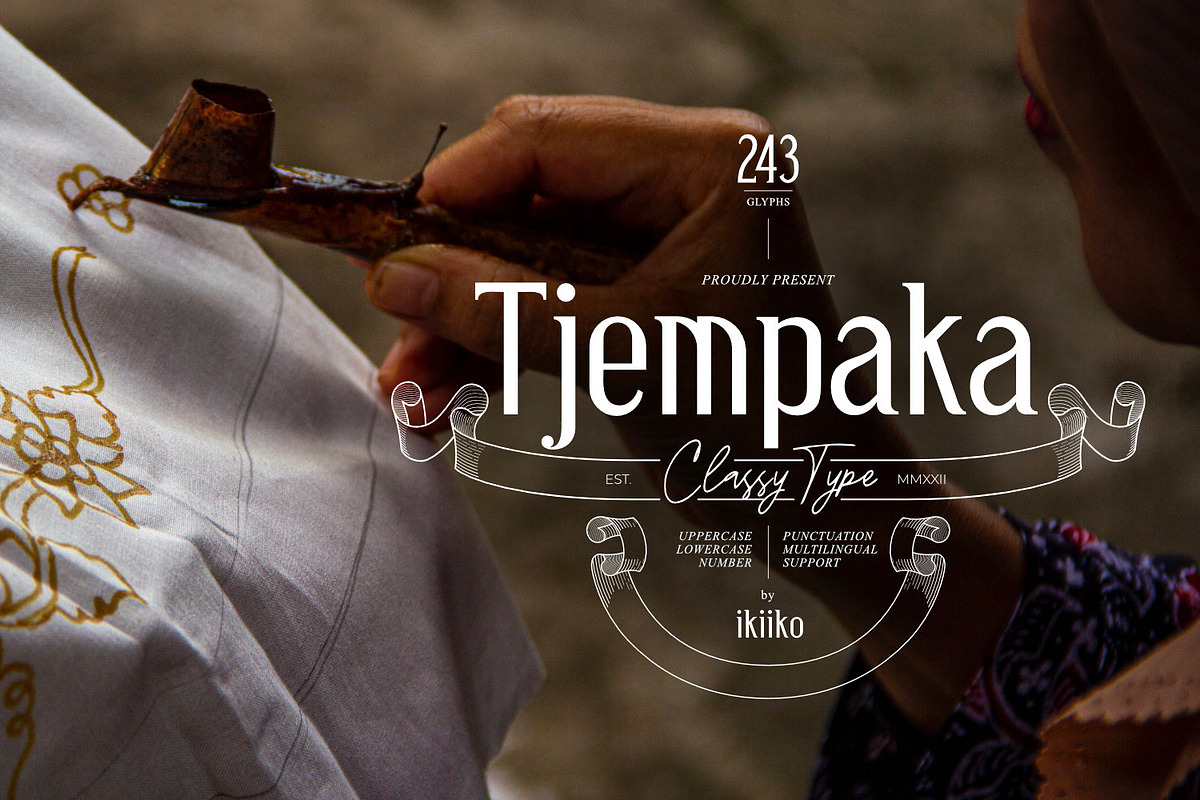 Tjempaka - Classy Type, a Serif Font by ikiiko (Photo 1 of 7)