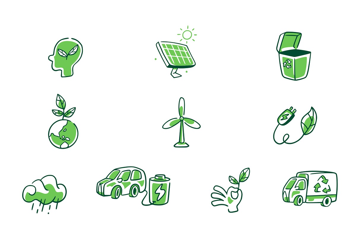 Sustainability Doodle Icon, an Illustration by SLAB! Design (Photo 2 of 3)