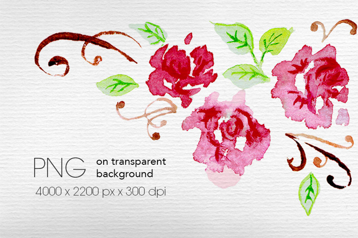 Set of watercolor flowers, a Decorative Illustration by ARSCOR (Photo 4 of 11)