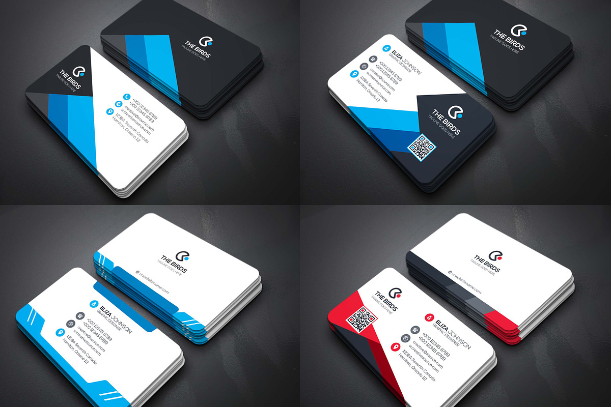 100 Business Cards Bundle, a Business Card Template by Genereux Art (Photo 3 of 11)