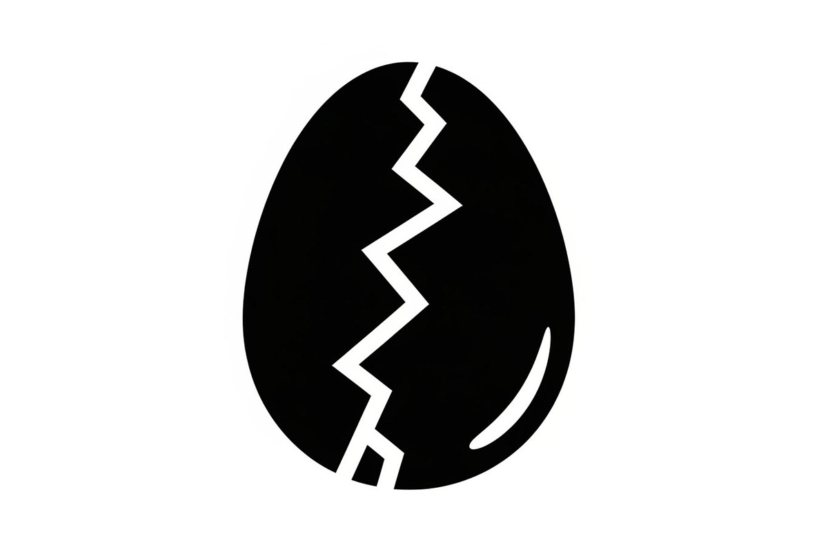50 Cracked Egg Shell Silhouette, an Illustration by musafir_fashion (Photo 51 of 55)