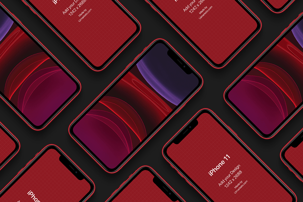 iPhone 11 Mockups, an iPhone Mockup by Ui Markets (Photo 13 of 15)