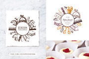 Italian Desserts. Pastries Sketches, a Food Illustration by Yevheniia (Thumbnail 4 of 10)