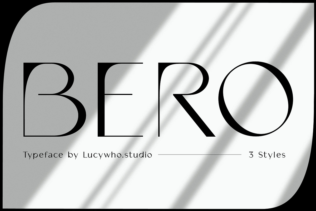 BERO Modern Unique Typeface, a Sans Serif Font by lucywho.studio (Photo 1 of 15)