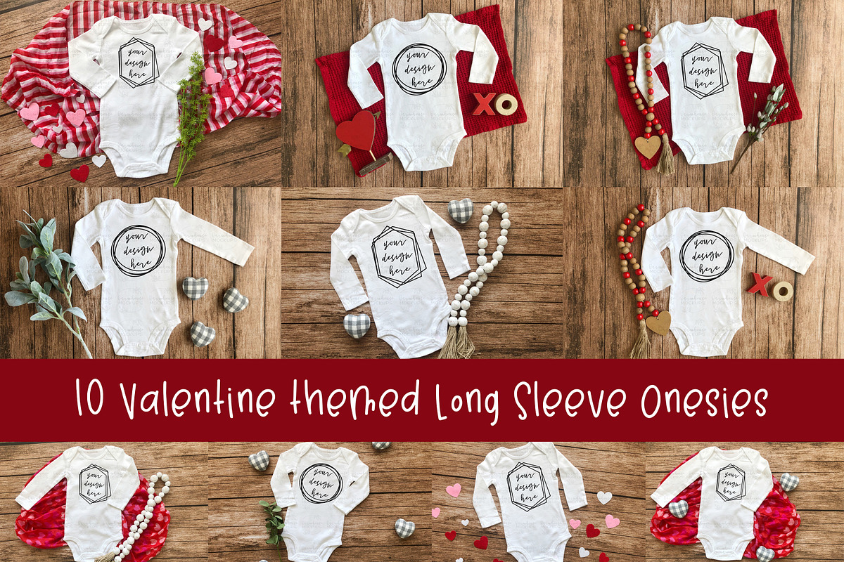 Baby Long Sleeve Onesie Mock Up, a Shirt Mockup by Affinity Grove (Photo 1 of 11)