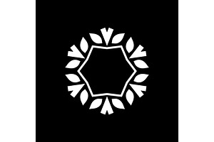 Flower ornament, logo, symbol, a Decorative Illustration by RODINA