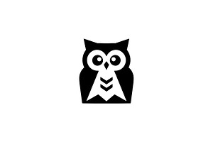 Owl Silhouette Vector Illustration, an Animal Illustration by Vectorium Studio