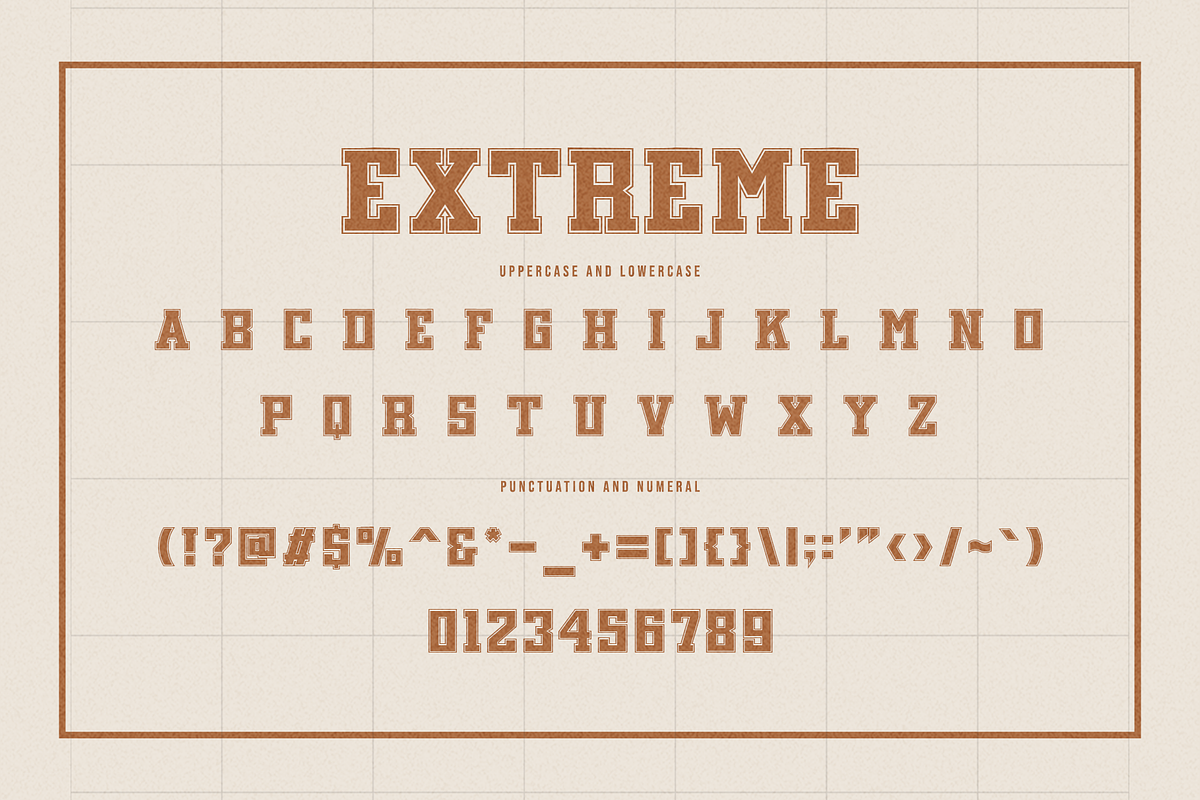 Extreme - Varsity Display Font, a Serif Font by overlaytemplates (Photo 5 of 5)