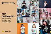 T-Shirt Mock-Up Set, a Shirt Mockup by Freeman Studio (Thumbnail 12 of 17)