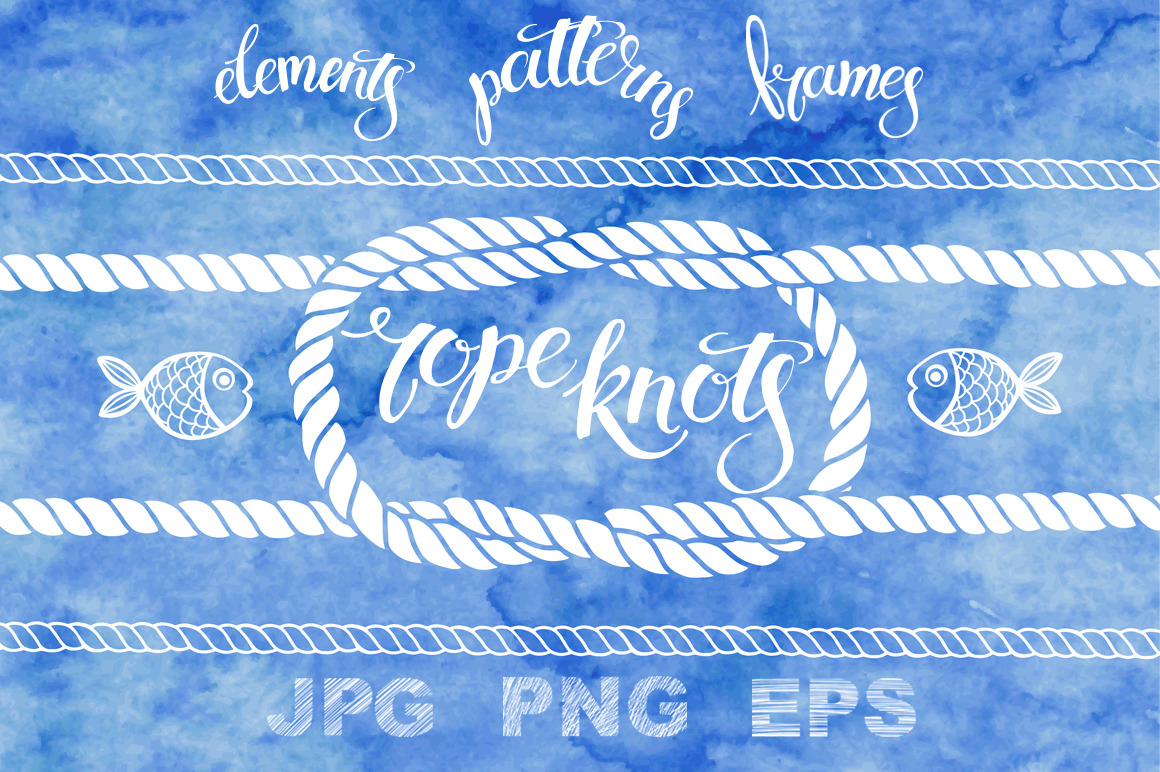 Marine rope and knots | Graphic Patterns ~ Creative Market