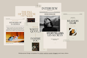 Writers Instagram Carousel Templates