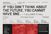 Apocalyptic - Sans Serif Font Family, a Sans Serif Font by Artistic & Unique (Thumbnail 4 of 14)