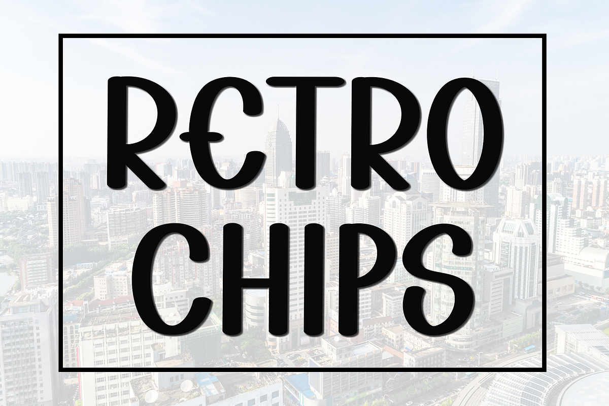 Retro Chips, a Script Font by InermediaSTUDIO (Photo 1 of 8)