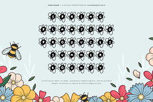 Sun Flower - Decorative Display Font