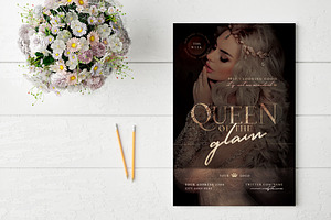 Queen Of The Glam Flyer Template