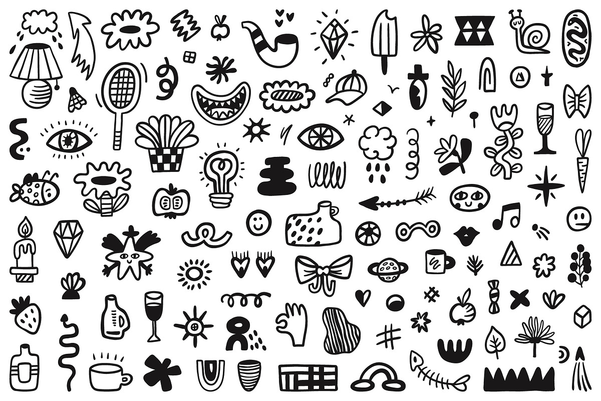 Cute Doodles collection, an Object Illustration by piyacler (Photo 10 of 16)