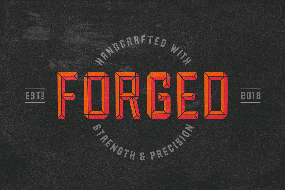 Forged Font Family