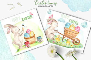 Easter Bunny Watercolor Collection