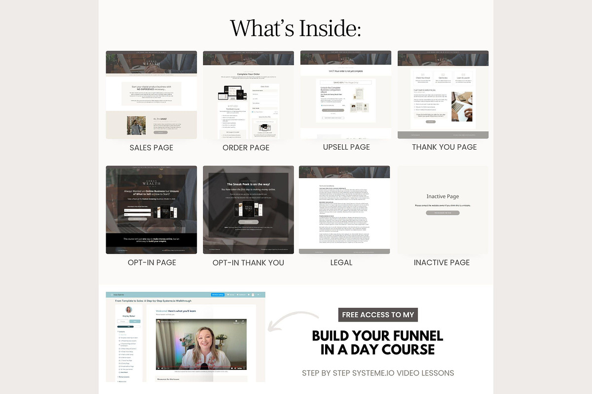 Systeme.io Urban Wealth for Men, a Landing Page Template by Hayley's Digital Hub (Photo 4 of 10)