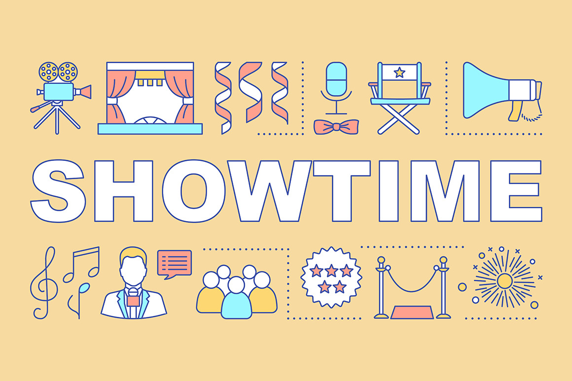 Showtime word concepts banner, a Templates & Theme by IMG Visuals