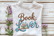 Book Lover Floral Reading PNG, an Illustration by CraftArtStudio (Thumbnail 2 of 4)