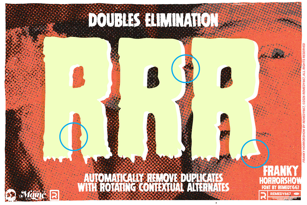 Franky Horrorshow - Monster Font, a Sans Serif Font by Remedy667 (Photo 6 of 10)