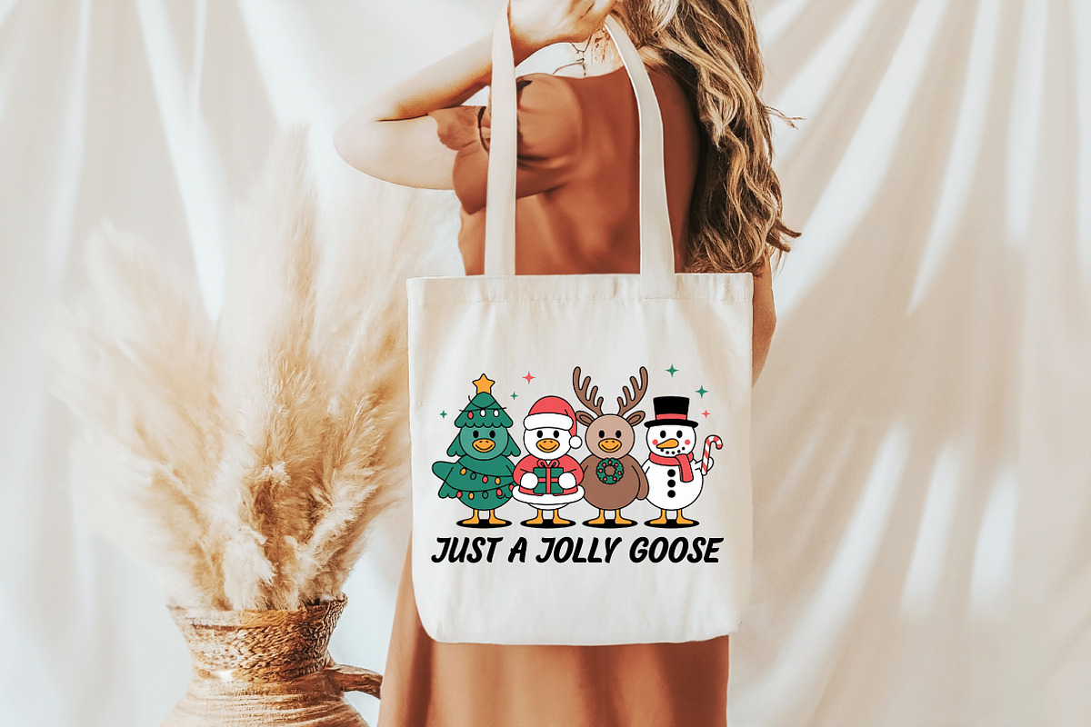 Funny Christmas Just a Jolly Goose, an Illustration by Daily.Designs (Photo 5 of 5)