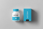 Supplement Jar & Box Mock-up 8, a Cups & Container Mockup by Yogurt86 (Thumbnail 9 of 12)