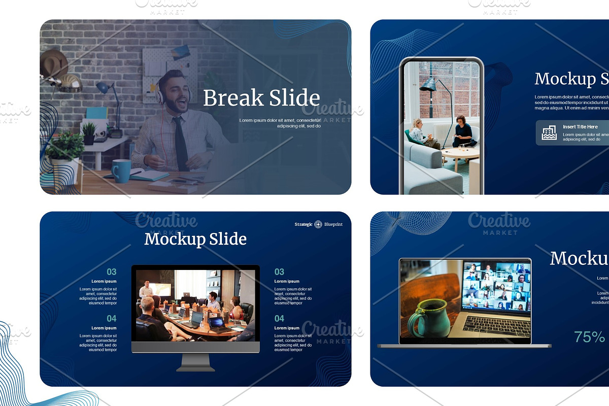 Blueprint Business Presentation, a Presentation Template by Interpitch (Photo 5 of 8)