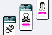 50 Y2K Icons, an Outline Icon by Side Project (Thumbnail 6 of 8)