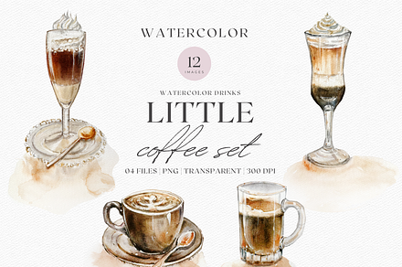 Watercolor Coffee & Stains