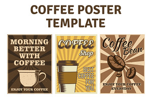 4 Coffee Poster Design