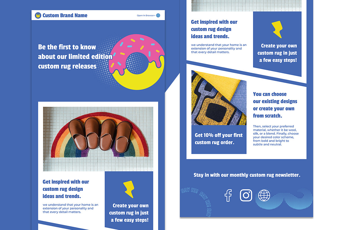 Pop Art Email Newsletter, an UI Kit Template by Fannan Studio (Photo 2 of 2)