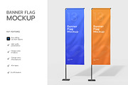 Convex Flag Mockup Template Set, a Product Mockup by graphypix (Thumbnail 2 of 4)