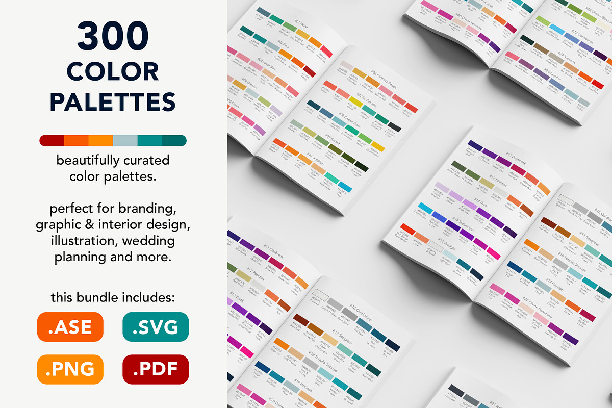 300 Color Palettes for Branding, a Palette Add-On by Ellen Carty Design (Photo 1 of 14)