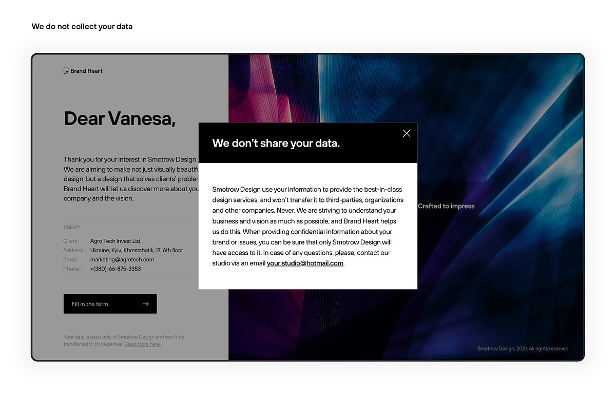 Exclusive Online Brief for Clients, a WordPress Template by Smotrow Related (Photo 3 of 7)