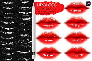 Lipgloss Stamp Brushes For Procreate