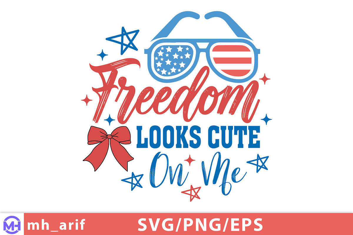 4th of July Freedom Looks Hand-drawn, a Graphic by mh_arif (Photo 1 of 4)