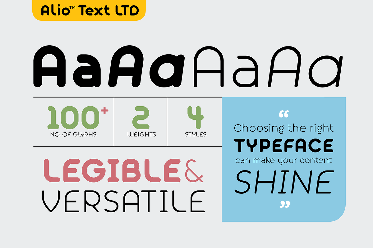 Alio™ Text LTD-Workhorse Sans Serif preview 2