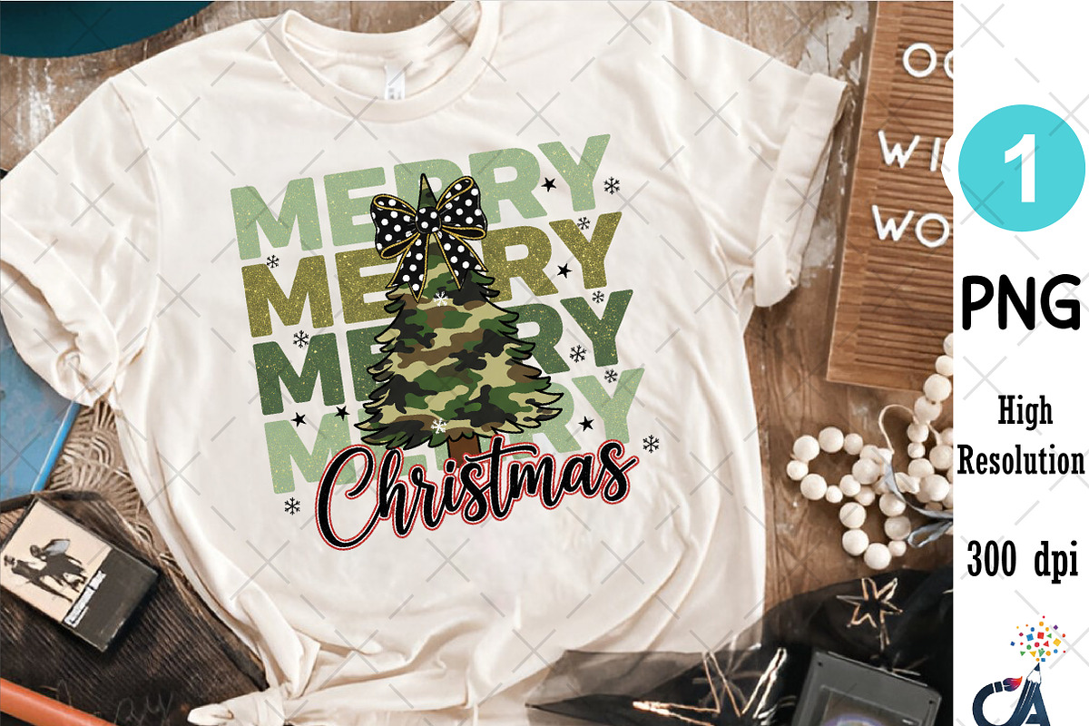 Merry Christmas Tree Png, an Illustration by Creative Art (Photo 3 of 6)